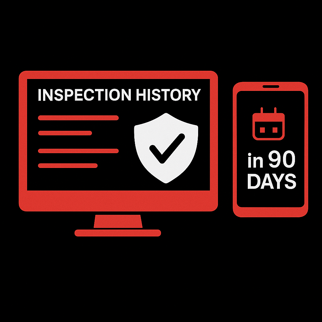 Automated compliance tracking dashboard interface